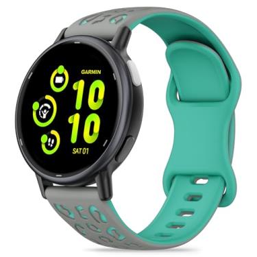 Imagem de Pulseiras gravadas compatíveis com Garmin Forerunner 165/55/Vivoactive 5/6/3/Venu Sq 2/Sq, pulseira de relógio de silicone macio de 20 mm com estampa de leopardo pulseira boho feminina luxuosa
