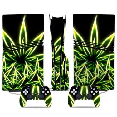 Imagem de Adesivo de vinil para PS5 Pro Disc Edition, Weeds Console e Controllers Skin