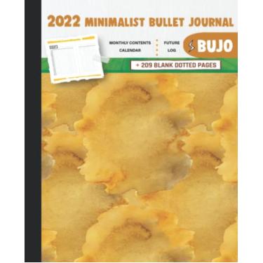 Imagem de 2022 Minimalist Bullet Journal/BUJO with Beautiful Fall Watercolor Paint Cover: Basic Bujo | Classic Bullet Journal Help You Organize Your Life With ... And Dotted Pages | 240 Pages | 7.5 * 9.25