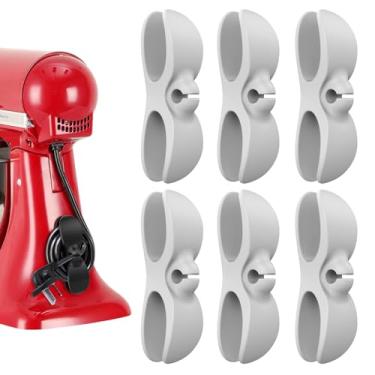 Imagem de Organizador de cabos para eletrodomésticos, organizador de cabos de cozinha atualizado, suporte de cabos, enrolador de cabo para eletrodomésticos, fritadeira a ar, cafeteira, liquidificador, panela de