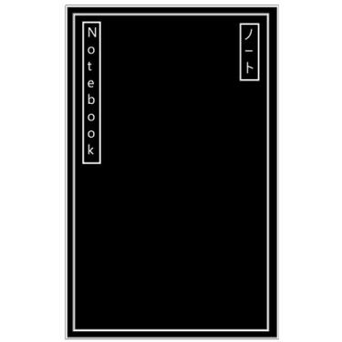Imagem de Notebook Noto: Black with White Border - Size (5.5 x 8.5 in) 260 Pages