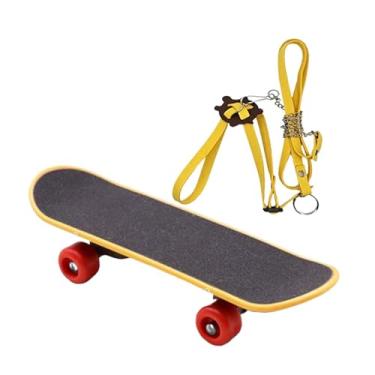 Imagem de Generic 2x tartaruga skate brinquedo tartaruga skate rápido com ajustável brinquedo de treinamento interativo compacto para dragão barbudo
