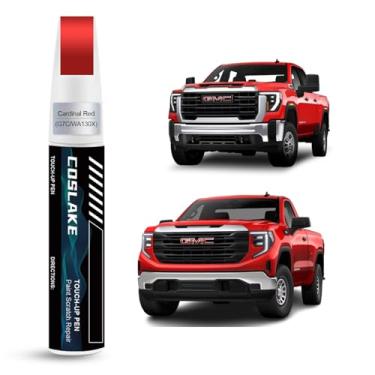 Imagem de COSLAKE Tinta de retoque de carro (vermelho cardeal (G7C/WA130X)) para GMC, kit de reparo de arranhões de pintura de carro, solução rápida e fácil de reparar, caneta removedor de arranhões 2 em 1 com
