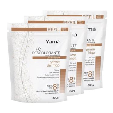 Imagem de Kit 3 Pó Descolorante Refil Gérme de Trigo 300g - Yamá
