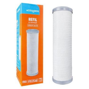 Imagem de Refil Para Filtro Aqua 230 Carbon Block 9.3/4" POU Ponto de Uso - Acqu