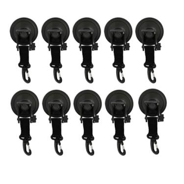 Imagem de Kit 10 Ventosa C/Gancho P/Fixar Tendas Barracas Camping Atividades ao Ar Livre