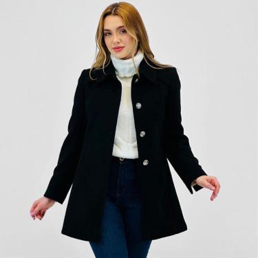 Imagem de Casaco Malise Médio Lã Batida Feminino-Feminino