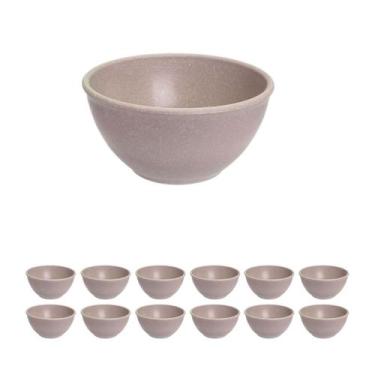 Imagem de 12UN TIGELA 300ml BOWL CUMBUCA SOPA CALDO CINZA - Evo