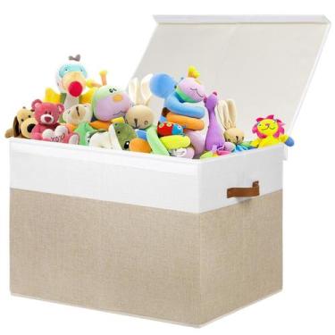 Imagem de Caixa de Armazenamento de Brinquedos Gowee Large 122L - Com Tampa e Di