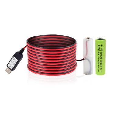 Imagem de Kit Eliminador de Bateria USB KAABEE 2AA-3V com Adaptador 2A