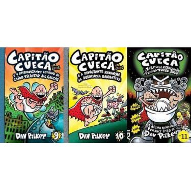 Imagem de Capitão Cueca Do Volume 9 Ao 11 - Dav Pilkey - COMPANHIA DAS LETRAS