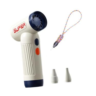 Imagem de Kokiya Viagem Secador de cabelo sem fio Secador de profissional Compacto compacto Pet Hair Blower 3 engrenagens Configurações para limpeza do teclado, Azul