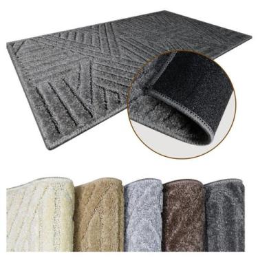 Imagem de 2 Tapete Porta Capacho Antiderrapante Grande Tr Js 50X100 Vr - IDEALIZ