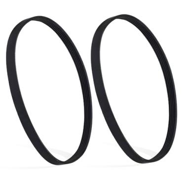 Imagem de 2 peças de substituição da correia de acionamento da arruela para GE & Hotpoint, preto WH01X27538 substituição da correia da máquina de lavar compatível com GE GTW465ASN1WW GTW465ASN3WW e Hotpoint