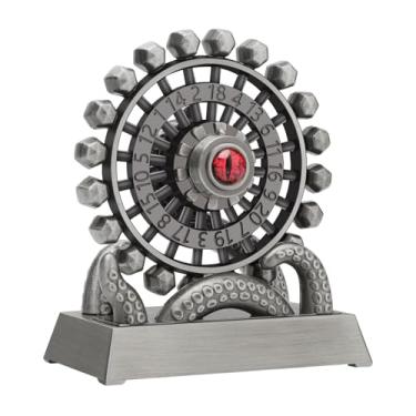 Imagem de CZYY Ferris Wheel D20 Metal Spinning Dice - Fidget Spinner Dice for DND, Tabletop RPG Games, D20 Roulette Desk Gadget, DND Accessories, Unique Gift for Dungeon Master and Gamer (Silver)