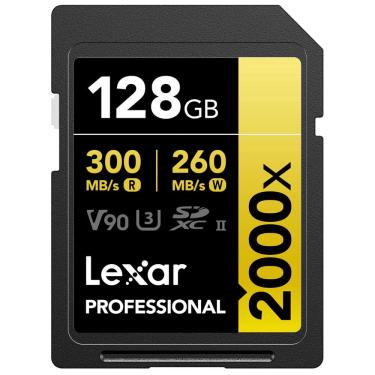 Imagem de Cartão de memória Lexar Professional 2000x 128GB sdxc uhs-ii V90