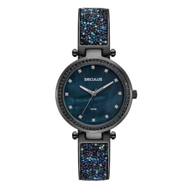 Imagem de Relógio Seculus Feminino Ref: 77276Lpsvpb3 Bracelete Black
