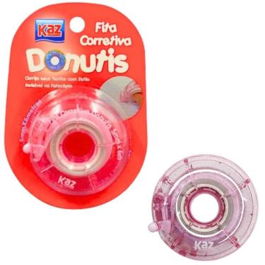 Imagem de Corretivo Roller Donutis - 5Mmx6M - Rosa - Kz823Rs - Kaz