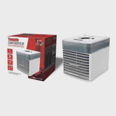 Imagem de Mini Ar Condicio Portátil Cooler Umidificador Climatizador 3 Velocidades 7 Cores