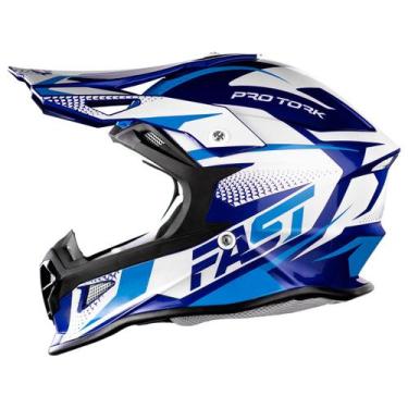 Imagem de Capacete Motocross Fast Tech Limited Edition Pro Tork Trilha Off Road 