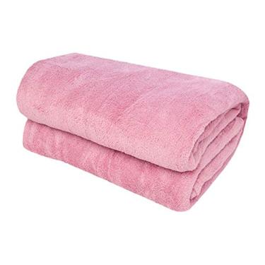 Imagem de Manta Corttex Microfibra Rosa Antigo Tecido, Tamanho King