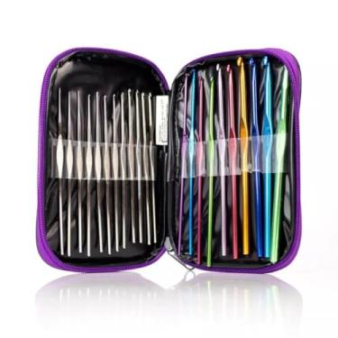 Imagem de Estojo de Agulhas Para Crochê com 22 Unidades Westpress - 16466