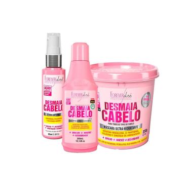 Imagem de Kit Forever Liss Shampoo, Máscara e Sérum Desmaia Cabelo