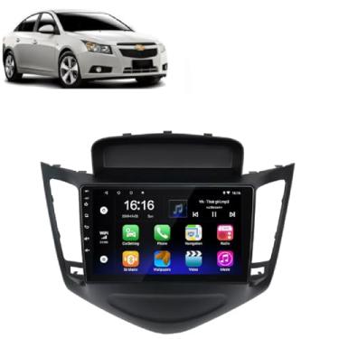 Imagem de Central Multimídia Android para Chevrolet Cruze LT 2009-2015, 2GB RAM, 32GB, Quad-Core, GPS, Wi-Fi, Carplay, Android Auto