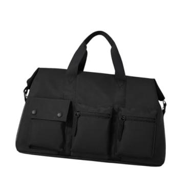 Imagem de Dynwave Mulheres de mochila de mochila de ginástica Mulheres Mulheres, leves com bolso portátil para o Weekender Tote para Sports Workout Gym, Preto