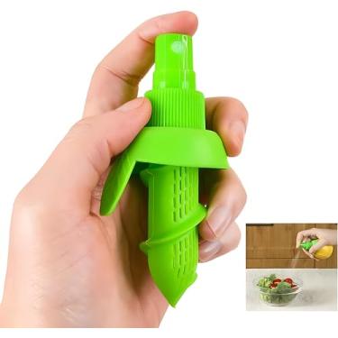 Imagem de Pacote com 2 pulverizadores de suco de limão, spray cítrico manual de suco de laranja para sabor fresco, espremedor de limão para salada, utensílios de cozinha
