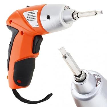 Imagem de Parafusadeira Elétrica Sem Fio, Kit 45 Peças com Maleta, 4,8V, LED, Recarregável por USB