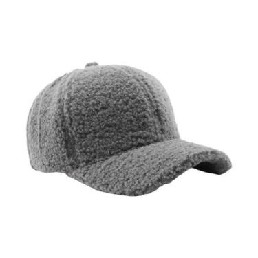 Imagem de Boné de Beisebol Feminino de Lã de Cordeiro - Quente para Outono, Inve