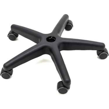 Imagem de Estrela Secretária de Aço com Capa e Rodízios Semi Silicone PU – Base Reforçada com Estrutura Durável - Escritex