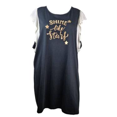 Imagem de Camisola Feminina Poá Top Girl 100% Algodão Plus Size