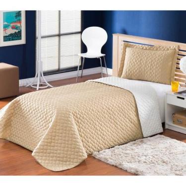 Imagem de Cobre Leito Solteiro Pati 3pçs Costurado - Paulo Cezar Enxovais,  Caqu