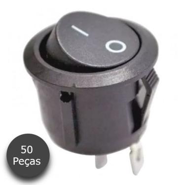 Imagem de Chave Gangorra Liga/desliga Kcd1-105-101 Preta 50 Peças