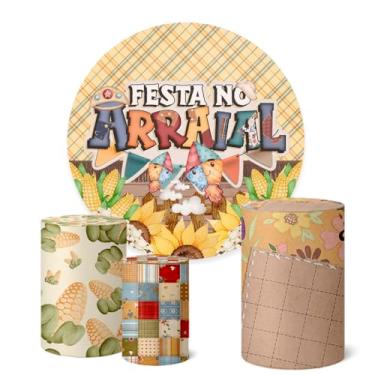 Imagem de Trio Capas Cilindro + Painel Redondo Festa Junina (K1FJN050)