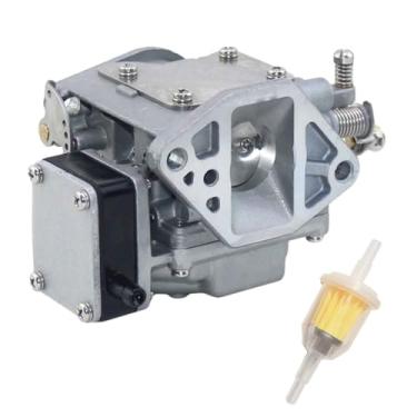 Imagem de Carburador de motor de barco adequado para Yamaha 2 tempos 9,9HP 15HP 15D E15DMH motor de popa substitui 6B4-14301-00 6B41430100