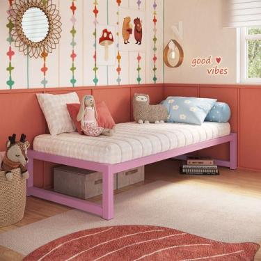 Imagem de Cama turca de Solteiro Éden box - Camas & Beliches, Rosa bebê