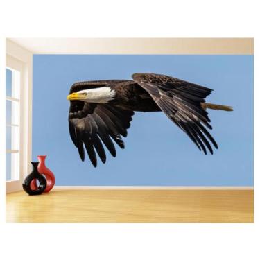 Imagem de Papel De Parede 3D Animais Ave Aguia Voando Céu 3,5M Anm287 - Você Dec