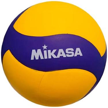 Imagem de Bola De Voleibol Mikasa V335w - Padrão Fivb Cor Amarelo/azul Escuro