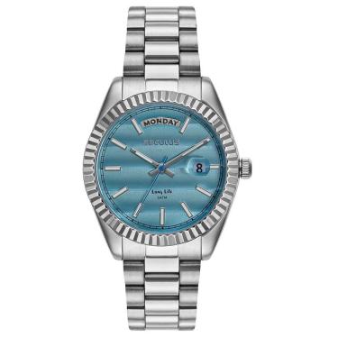 Imagem de Relógio Seculus Feminino Catraca Facetada 77323L0SVNA2