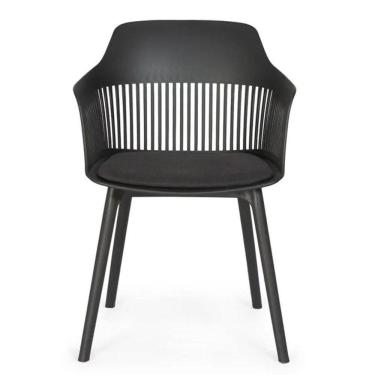 Imagem de Cadeira Montreal Em Polipropileno, Assento Estofado Revest. Pu