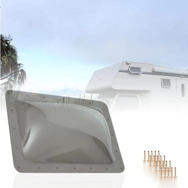 Imagem de Beleeb Substituição de claraboia RV 45.7 cm x 66.0 cm - Cúpula externa universal serve para todas as aberturas padrão de 35.6 cm x 55.9 cm, capa de claraboia para trailer quinta roda motorhome