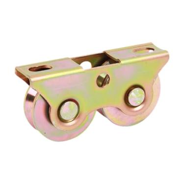 Imagem de Generic Rolo para porta de correr, guia de piso para porta de correr, ferragens de substituição, polia de trilho com sulco em V para portas de tela de portão, 13 Cm X 3.35 Cm X