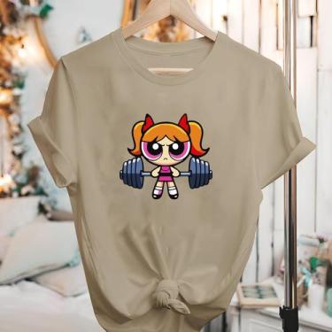 Imagem de Camisetas Meninas Super Poderosas Manga Curta Blusão - Eletron Fashion