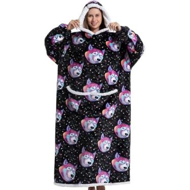 Imagem de Cobertor Com Capuz Undr, Cobertor De Tv Super Macio Com Lã Sherpa, Calor De Inverno, Bolsos Grandes, Motivos Botânicos, 9