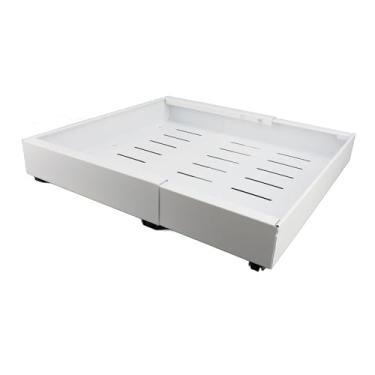 Imagem de Armário Ajustável Prateleira de Retirada, Gaveta de Deslize Com 3 Trilhos Lateral Gaveta de Armazenamento de Aço de Carbono para Armário de Banheiro de Cozinha Armário de