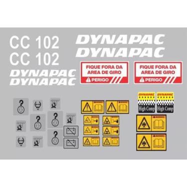 Imagem de Kit Adesivos Dynapac Cc 102 - Spts
