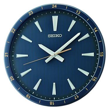 Imagem de Seiko Relógio de parede Kao de 35,5 cm, azul